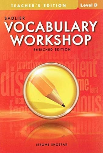 Vocabulary Workshop: Enriched Edition: Student Edition: Level D